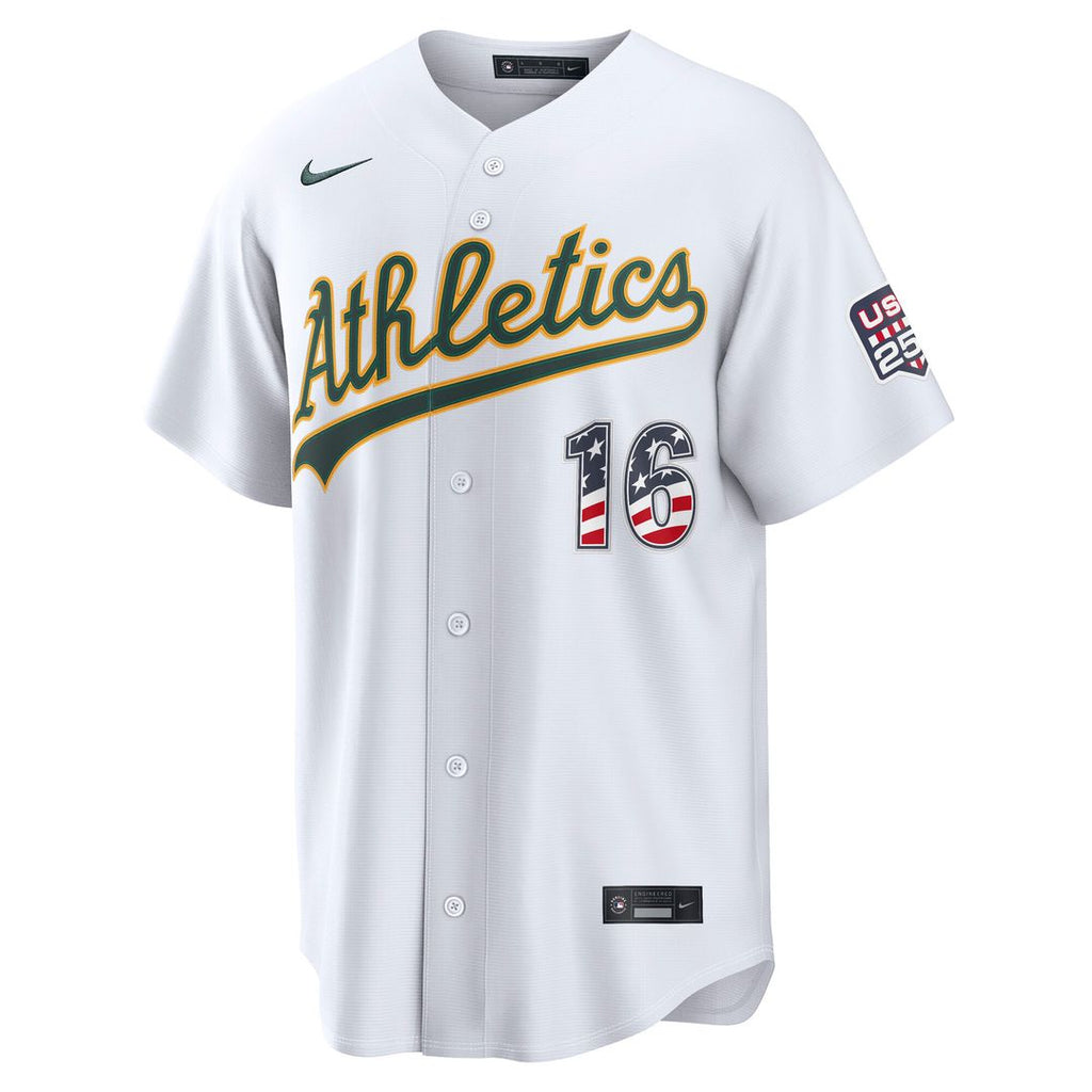 Nick Kurtz Athletics Nike USA 250 Fourth of July Home Stadium Jersey - White Official MLB Team Apparel Baseball Fan Gear