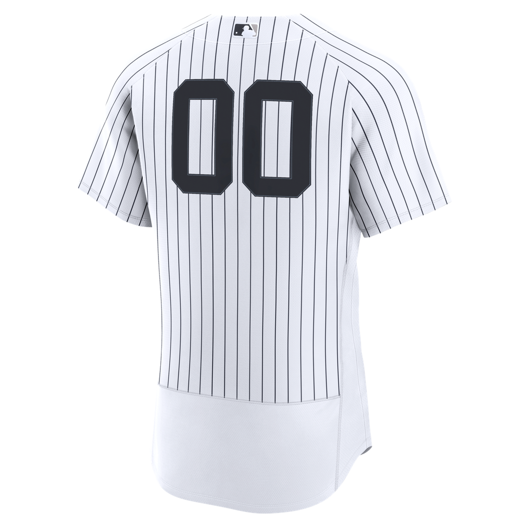 New York Yankees Nike Home Authentic Custom Jersey - White Official MLB Team Apparel Baseball Fan Gear