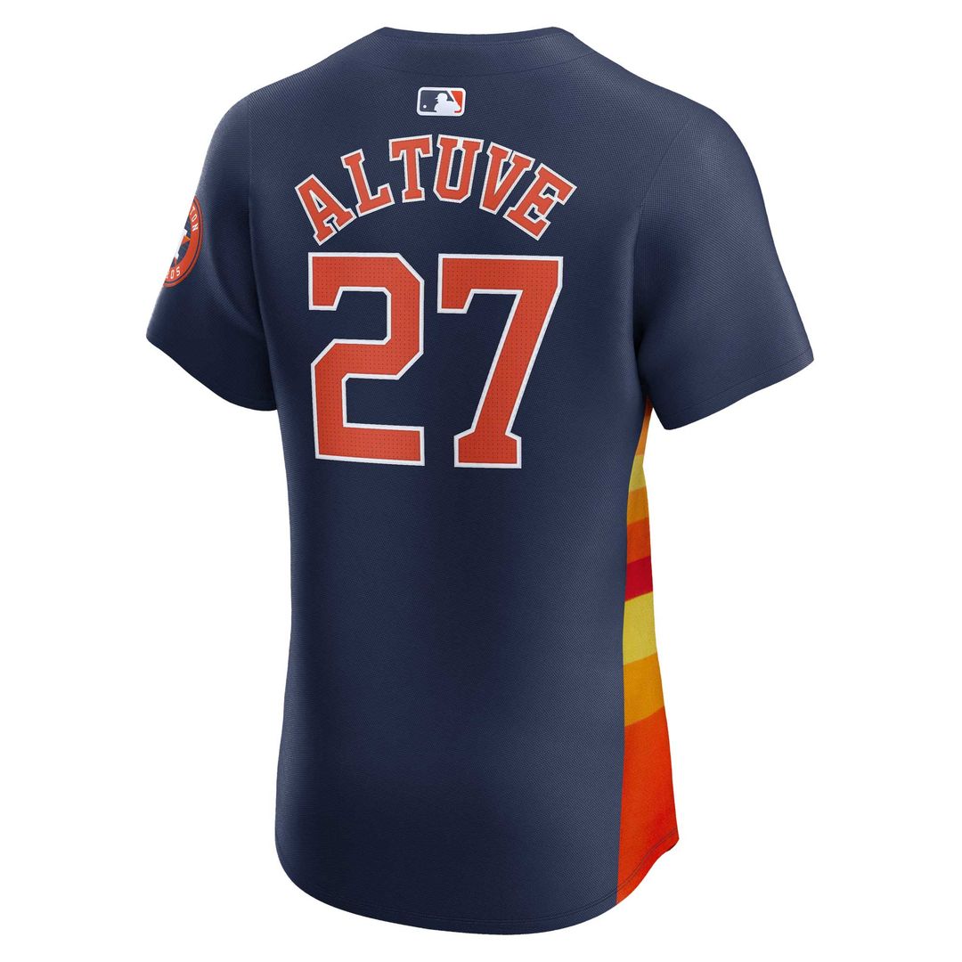 Jose Altuve Houston Astros Nike Alternate Elite Player Jersey - Navy Official MLB Team Apparel Baseball Fan Gear