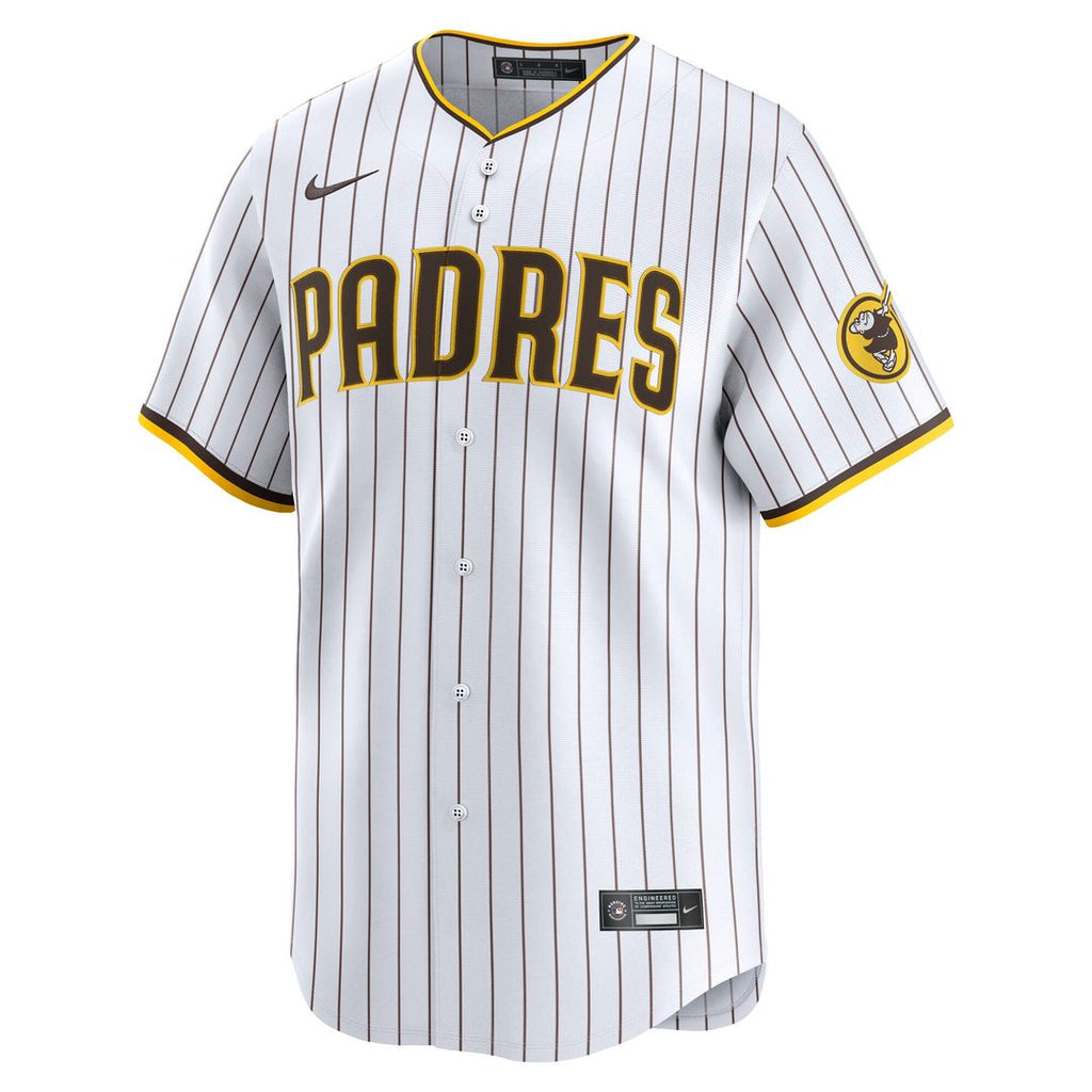San Diego Padres Nike Home Limited Jersey - White Official MLB Team Apparel Baseball Fan Gear