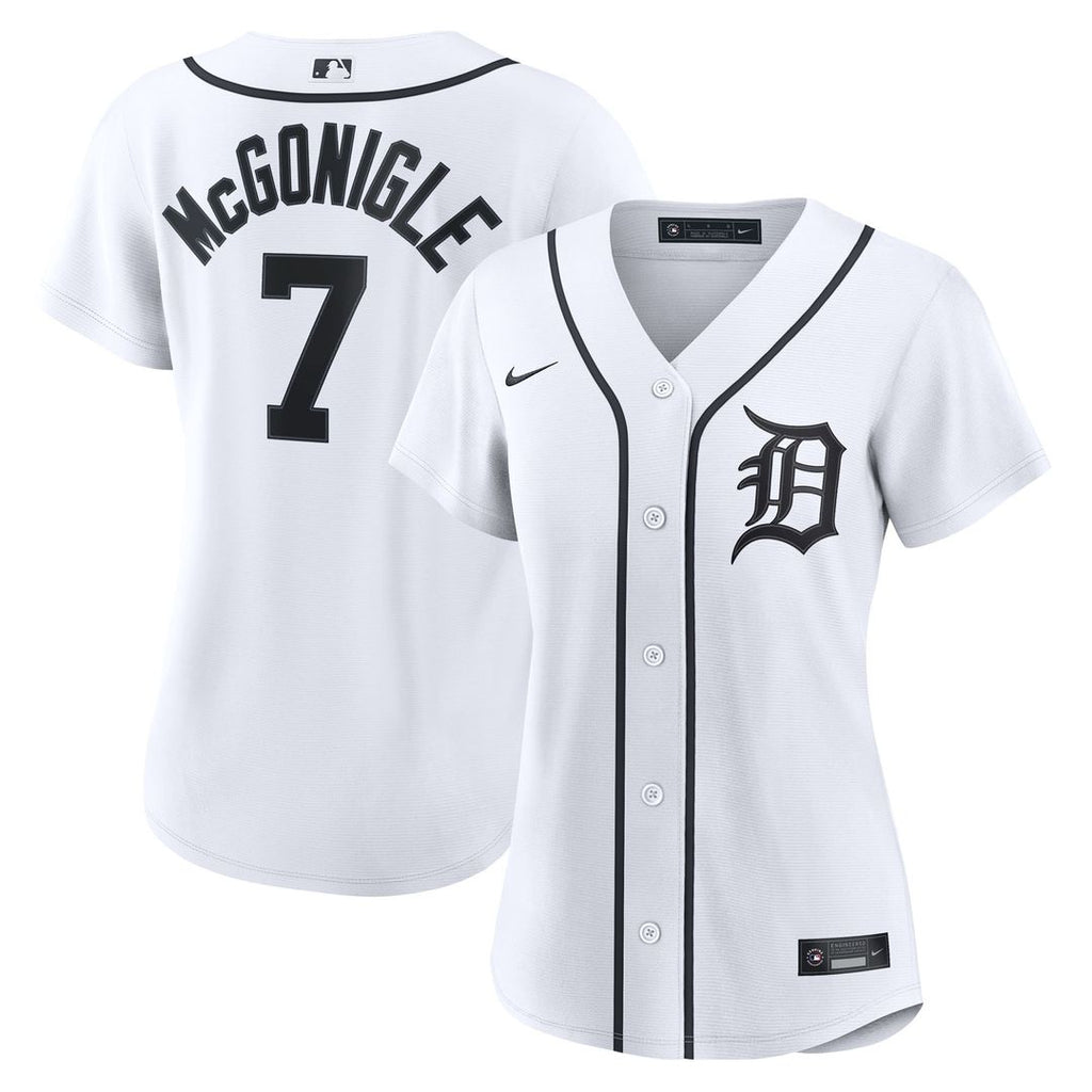 Kevin McGonigle Detroit Tigers Nike Women's Home Replica Jersey - White Official MLB Team Apparel Baseball Fan Gear