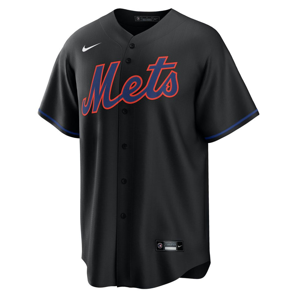 Francisco Lindor New York Mets Nike Alternate Replica Jersey - Black Official MLB Team Apparel Baseball Fan Gear