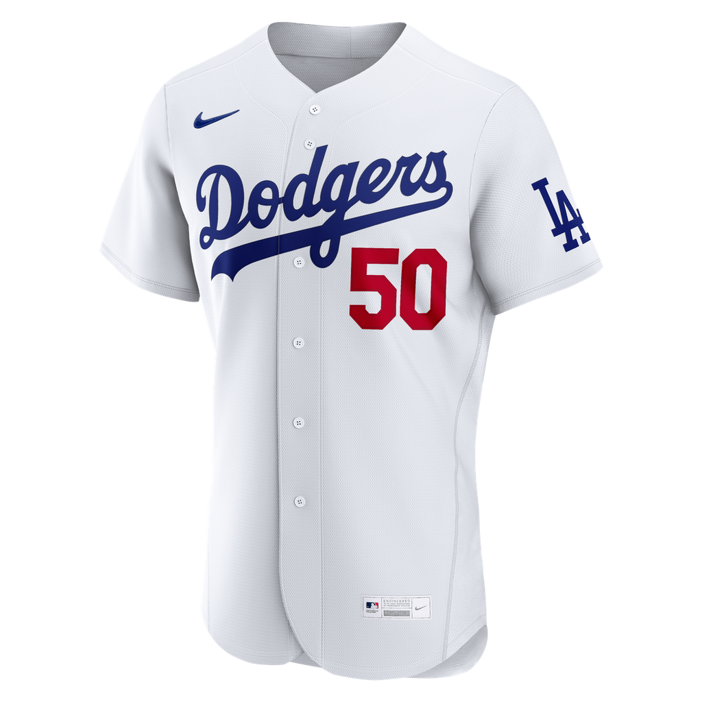 Mookie Betts Los Angeles Dodgers Nike Home Authentic Jersey - White Official MLB Team Apparel Baseball Fan Gear