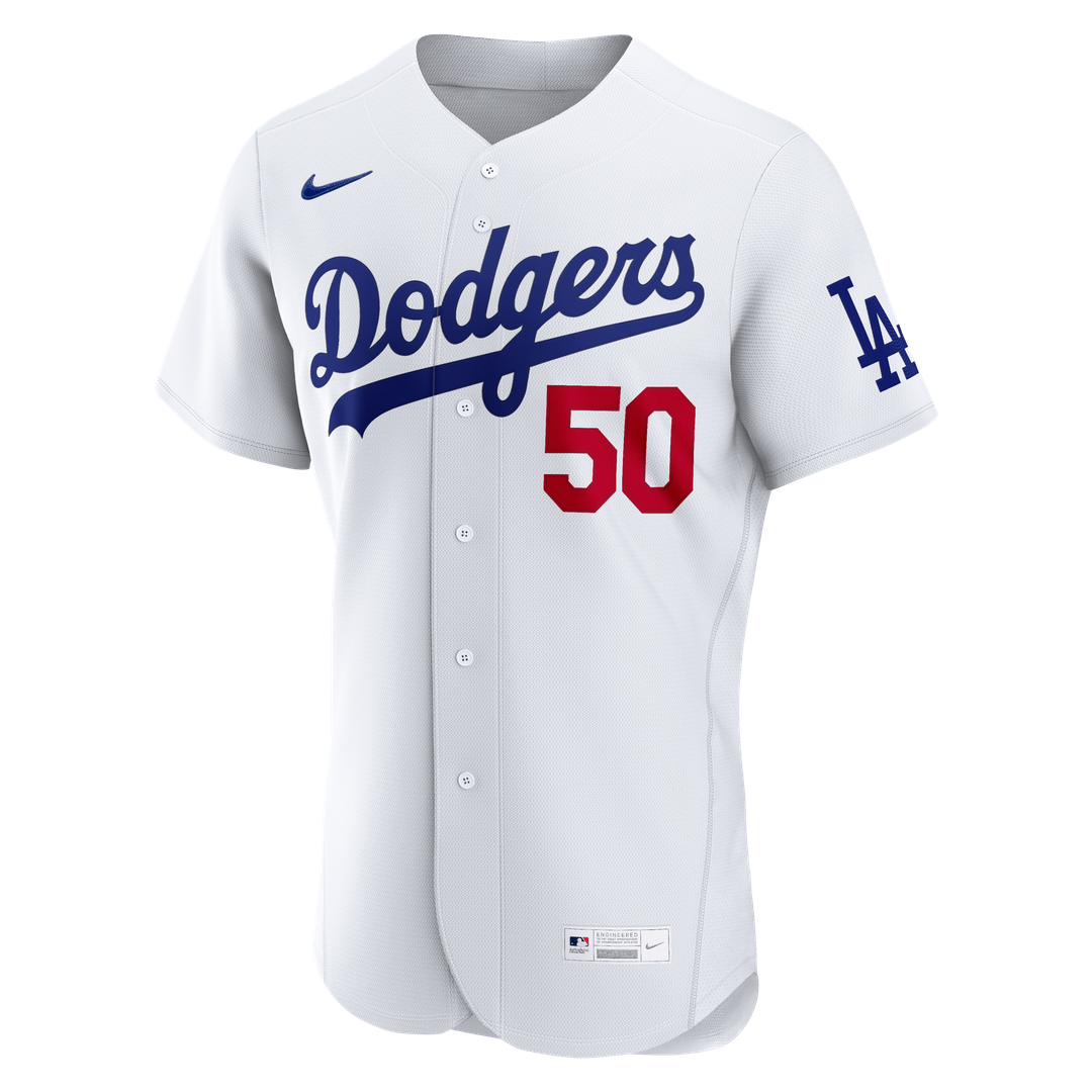 Mookie Betts Los Angeles Dodgers Nike Home Authentic Jersey - White Official MLB Team Apparel Baseball Fan Gear