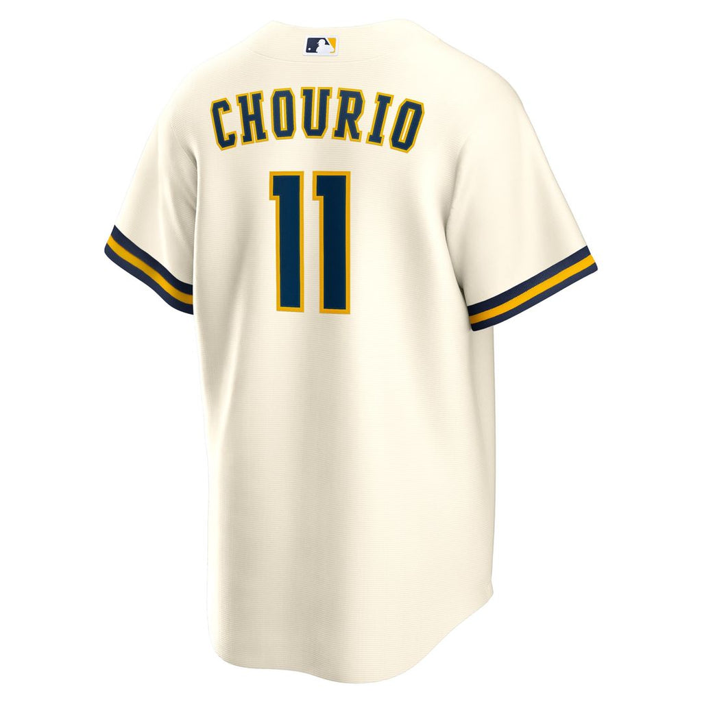 Jackson Chourio Milwaukee Brewers Nike Home Replica Jersey - Cream Official MLB Team Apparel Baseball Fan Gear