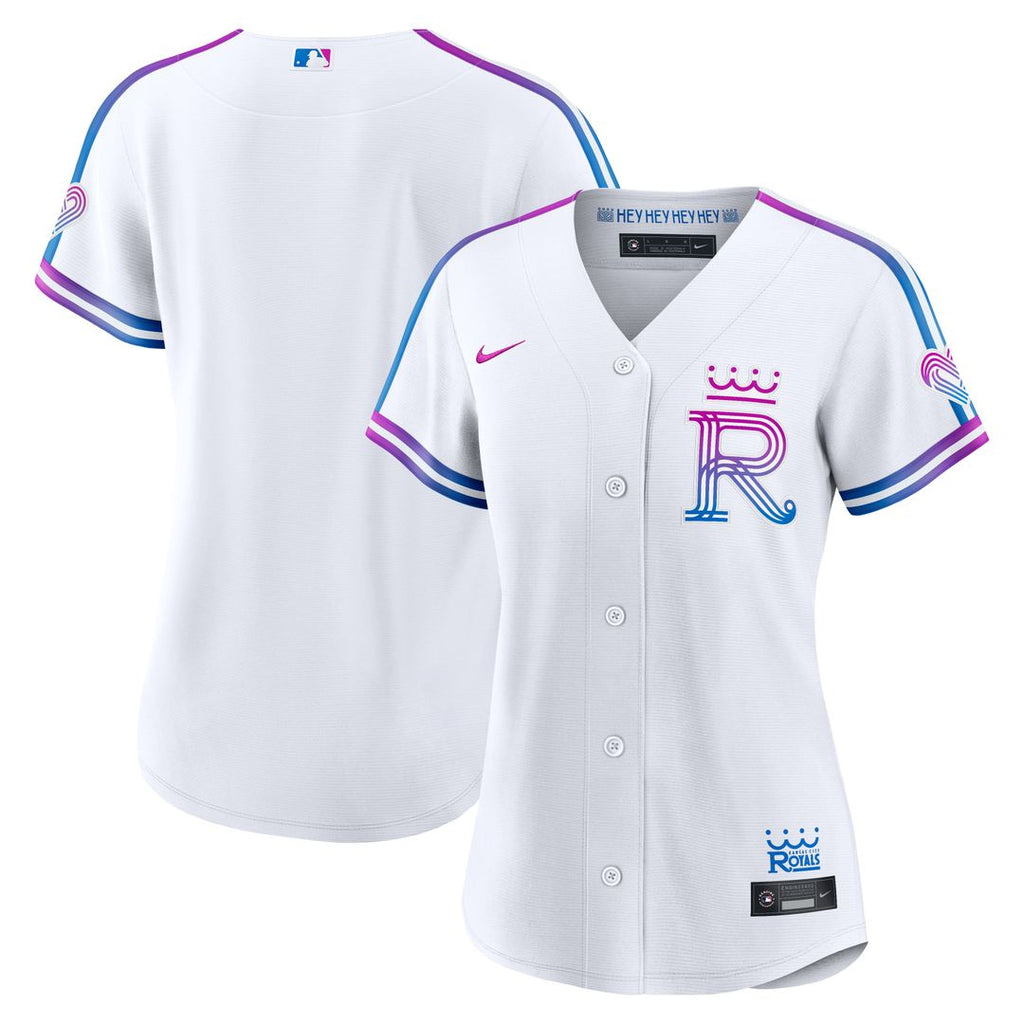 Kansas City Royals Nike Women's 2026 City Connect Stadium Jersey - White Official MLB Team Apparel Baseball Fan Gear