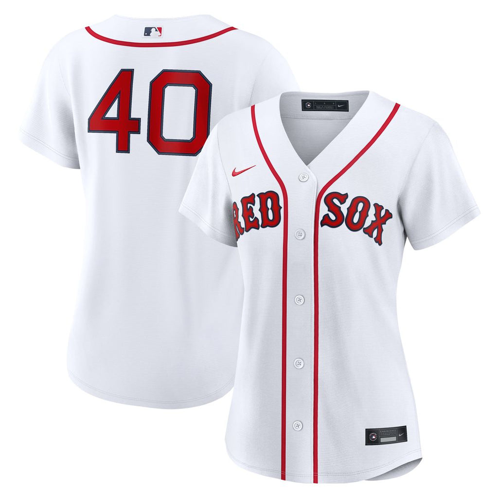 Willson Contreras Boston Red Sox Nike Women's Home Replica Jersey - White Official MLB Team Apparel Baseball Fan Gear