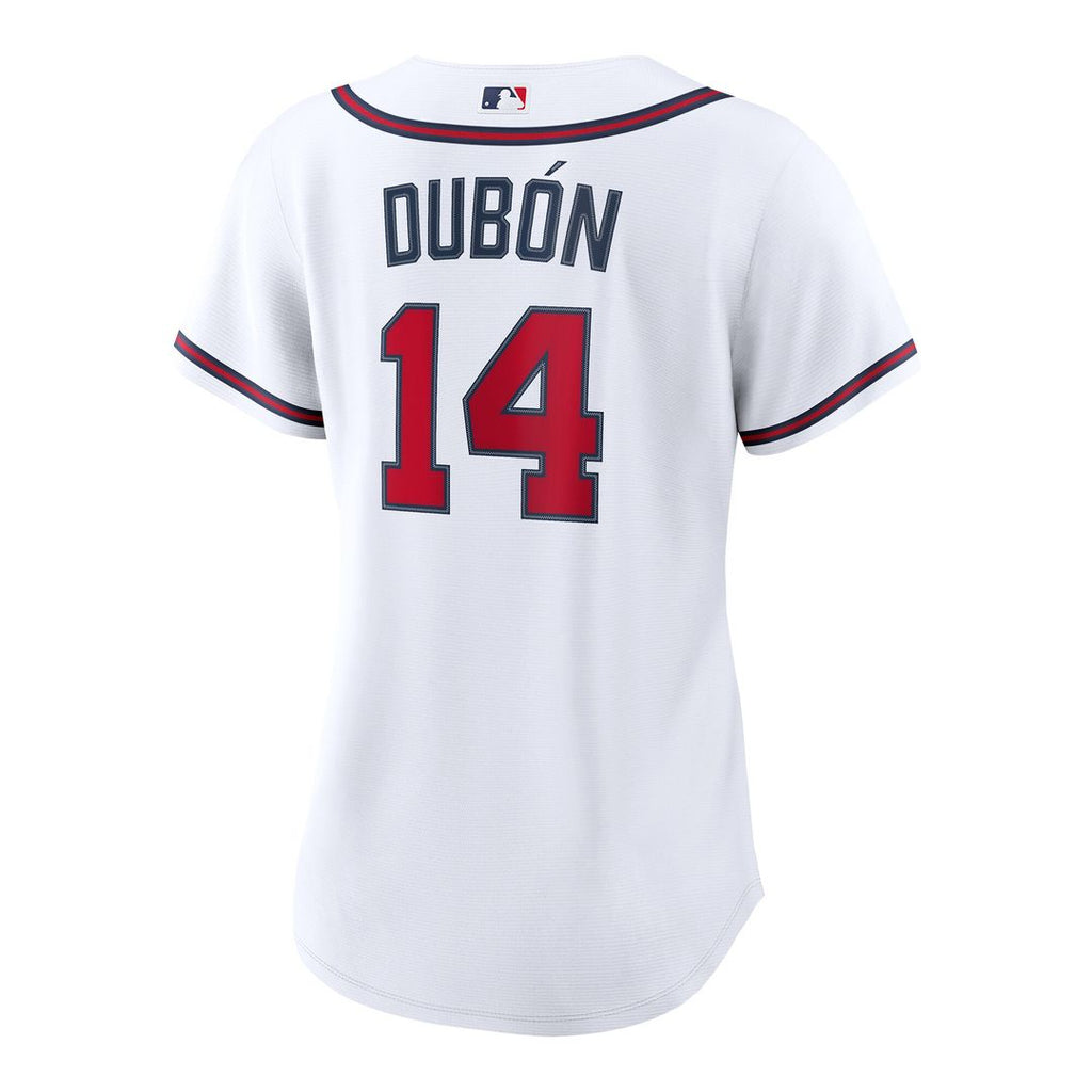 Mauricio Dubón Atlanta Braves Nike Women's Home Replica Jersey - White Official MLB Team Apparel Baseball Fan Gear