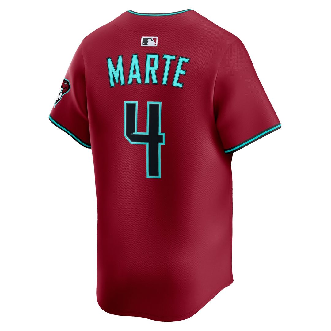Ketel Marte Arizona Diamondbacks Nike Alternate Limited Jersey - Black Official MLB Team Apparel Baseball Fan Gear