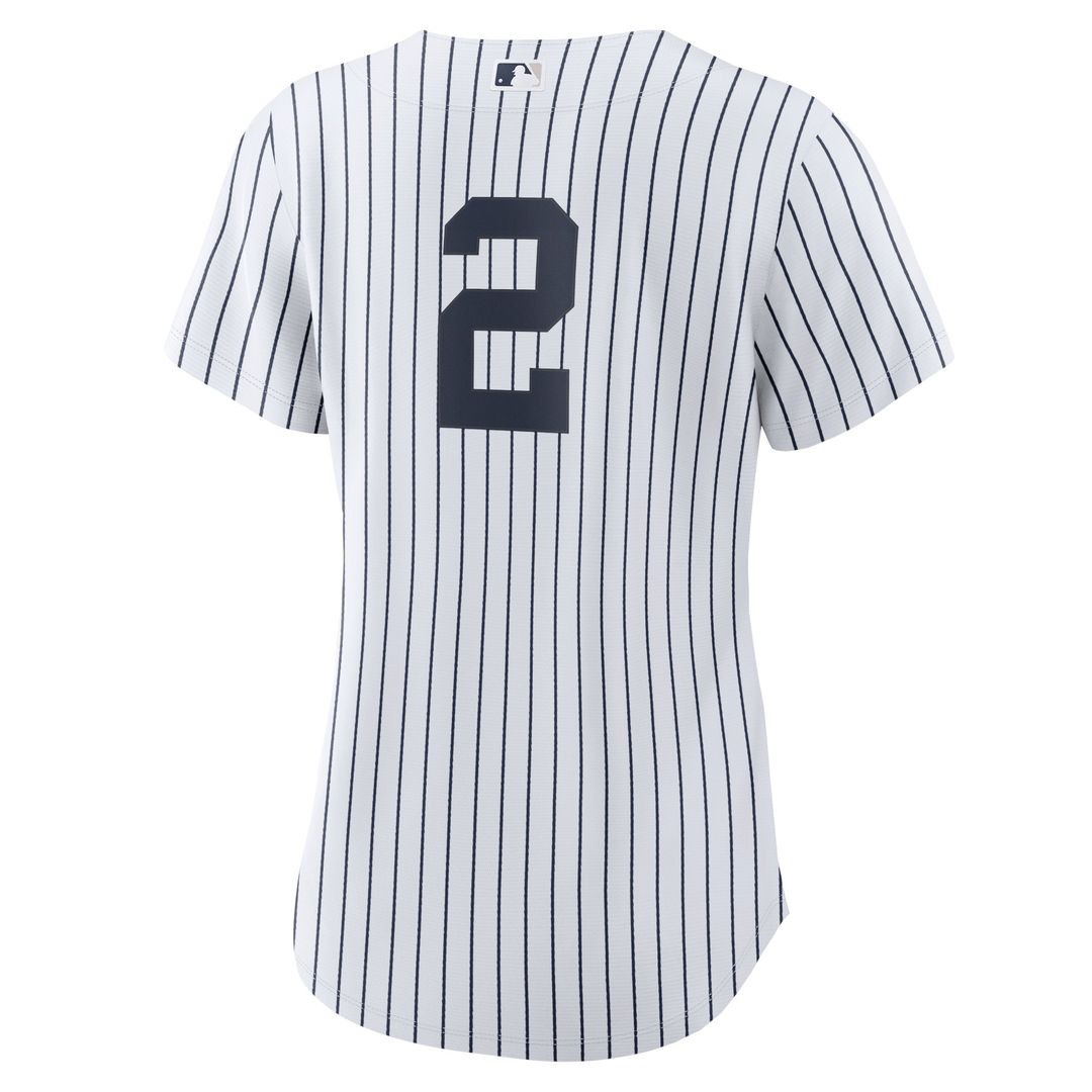 Derek Jeter New York Yankees Nike Women's Home Replica Player Jersey - White/Navy Official MLB Team Apparel Baseball Fan Gear