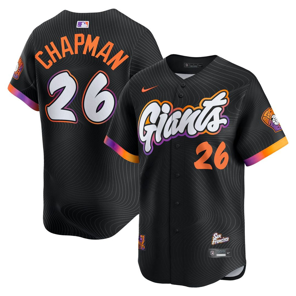 Matt Chapman San Francisco Giants Nike 2025 City Connect Limited Jersey - Anthracite Official MLB Team Apparel Baseball Fan Gear
