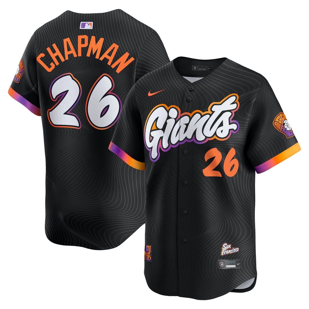 Matt Chapman San Francisco Giants Nike 2025 City Connect Limited Jersey - Anthracite Official MLB Team Apparel Baseball Fan Gear