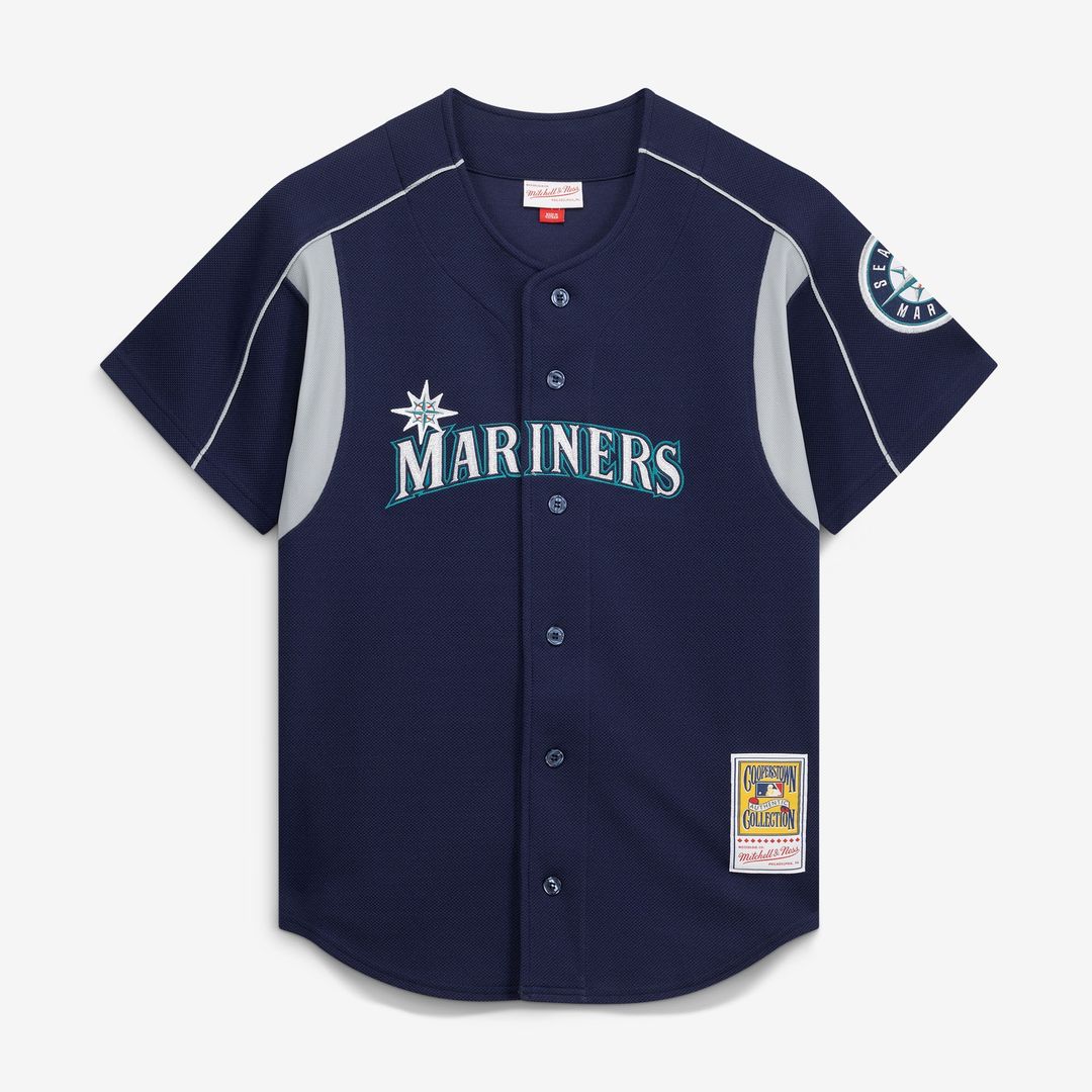 Ichiro Suzuki Seattle Mariners Mitchell & Ness Cooperstown Collection Batting Practice Jersey - Navy Official MLB Team Apparel Baseball Fan Gear