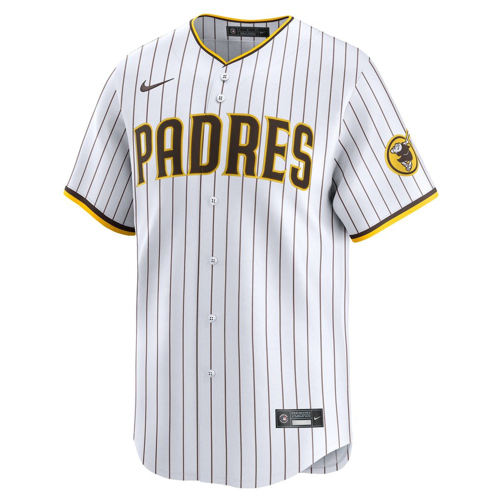 San Diego Padres Nike Home Limited Custom Jersey - White Official MLB Team Apparel Baseball Fan Gear