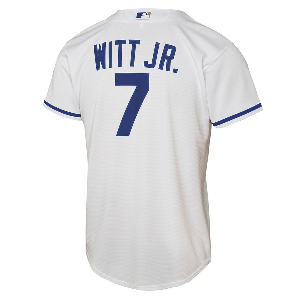 Bobby Witt Jr. Kansas City Royals Nike Youth Home Replica Player Jersey - White Official MLB Team Apparel Baseball Fan Gear