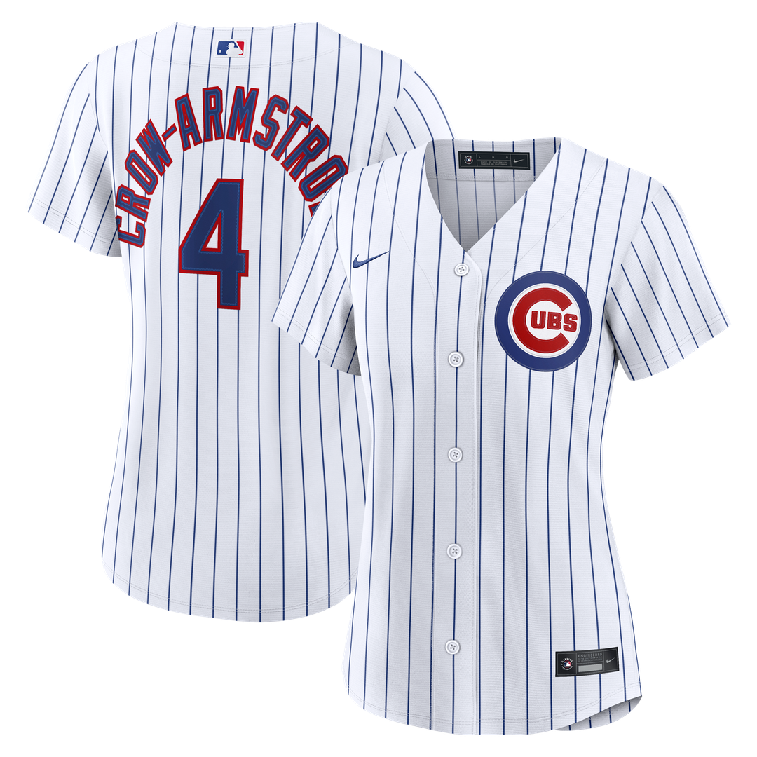 Pete Crow-Armstrong Chicago Cubs Nike Women's Home Replica Jersey - White Official MLB Team Apparel Baseball Fan Gear