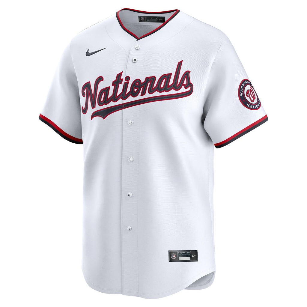 Washington Nationals Nike Home Limited Custom Jersey - White Official MLB Team Apparel Baseball Fan Gear