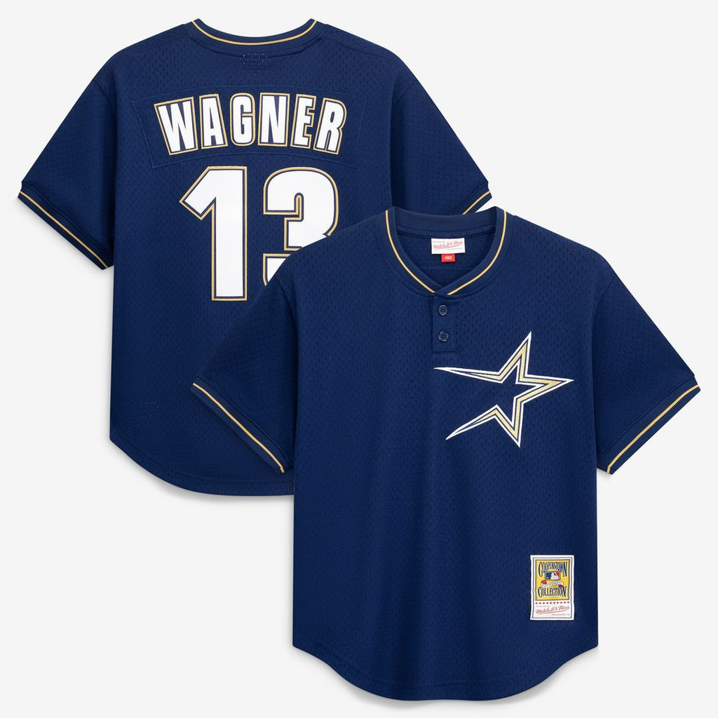Billy Wagner Houston Astros Mitchell & Ness Authentic Batting Practice Jersey - Navy Official MLB Team Apparel Baseball Fan Gear