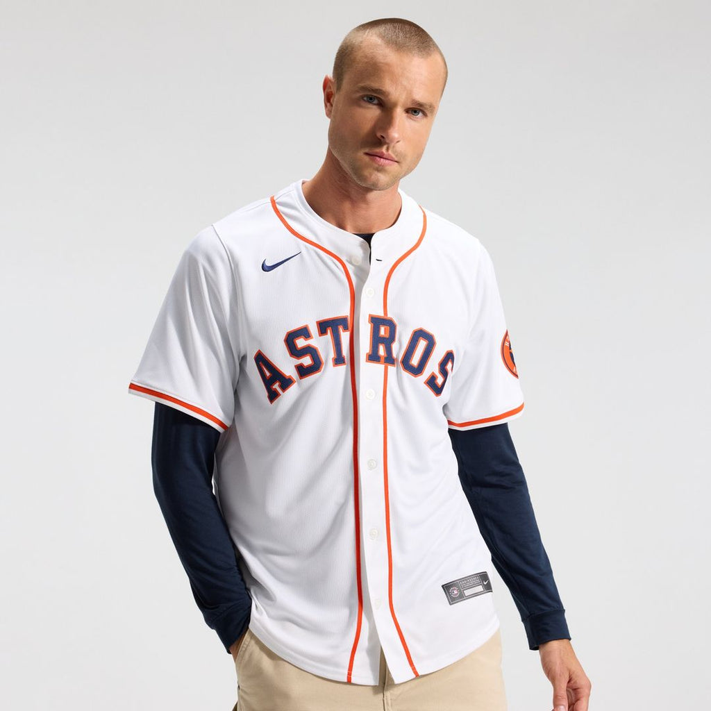 Houston Astros Nike Home Limited Jersey - White Official MLB Team Apparel Baseball Fan Gear