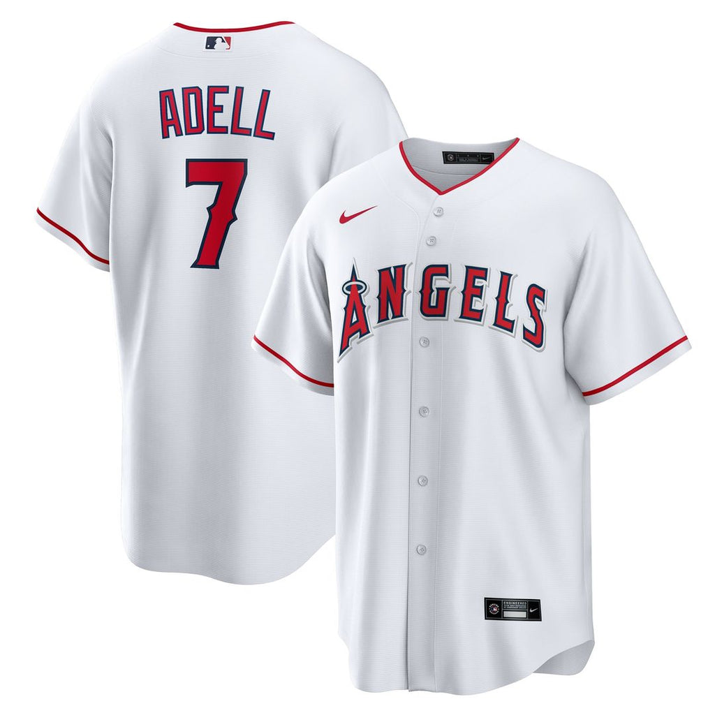 Jo Adell Los Angeles Angels Nike Home Replica Jersey - White Official MLB Team Apparel Baseball Fan Gear