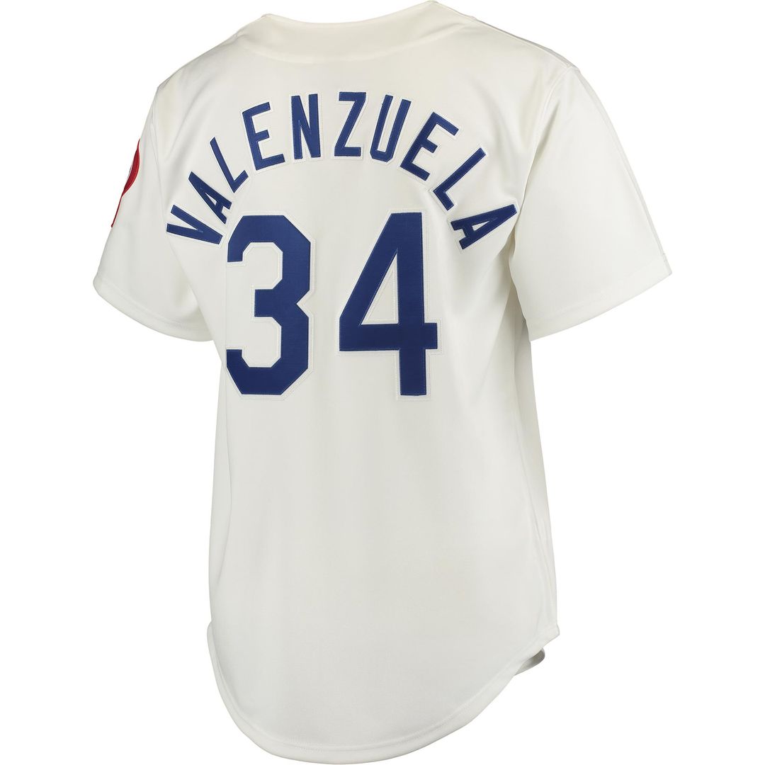 Fernando Valenzuela Los Angeles Dodgers Mitchell & Ness Road 1981 Cooperstown Collection Authentic Jersey - Gray Official MLB Team Apparel Baseball Fa