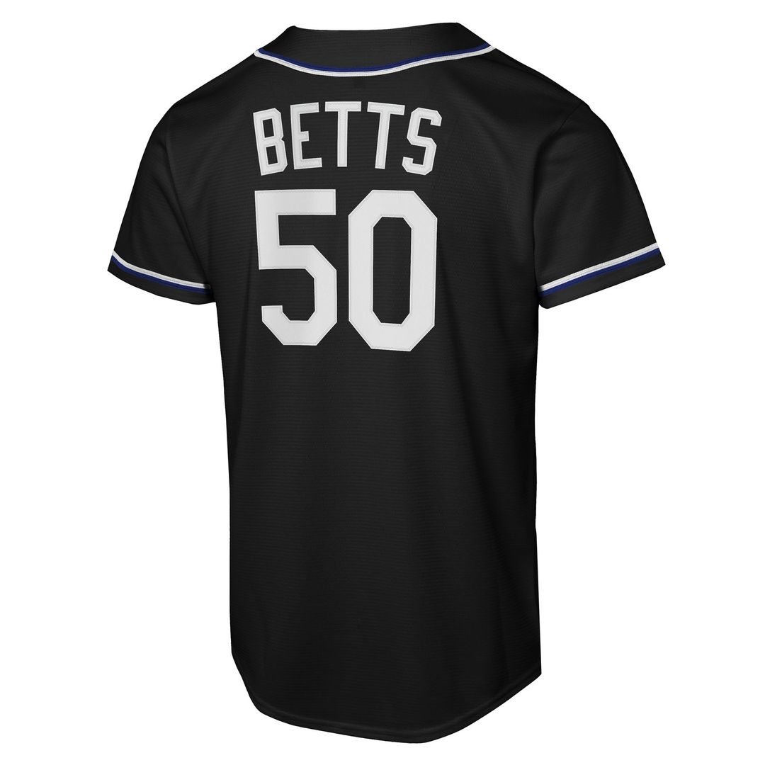 Mookie Betts Los Angeles Dodgers Nike Youth Fashion Replica Player Jersey - Black Official MLB Team Apparel Baseball Fan Gear