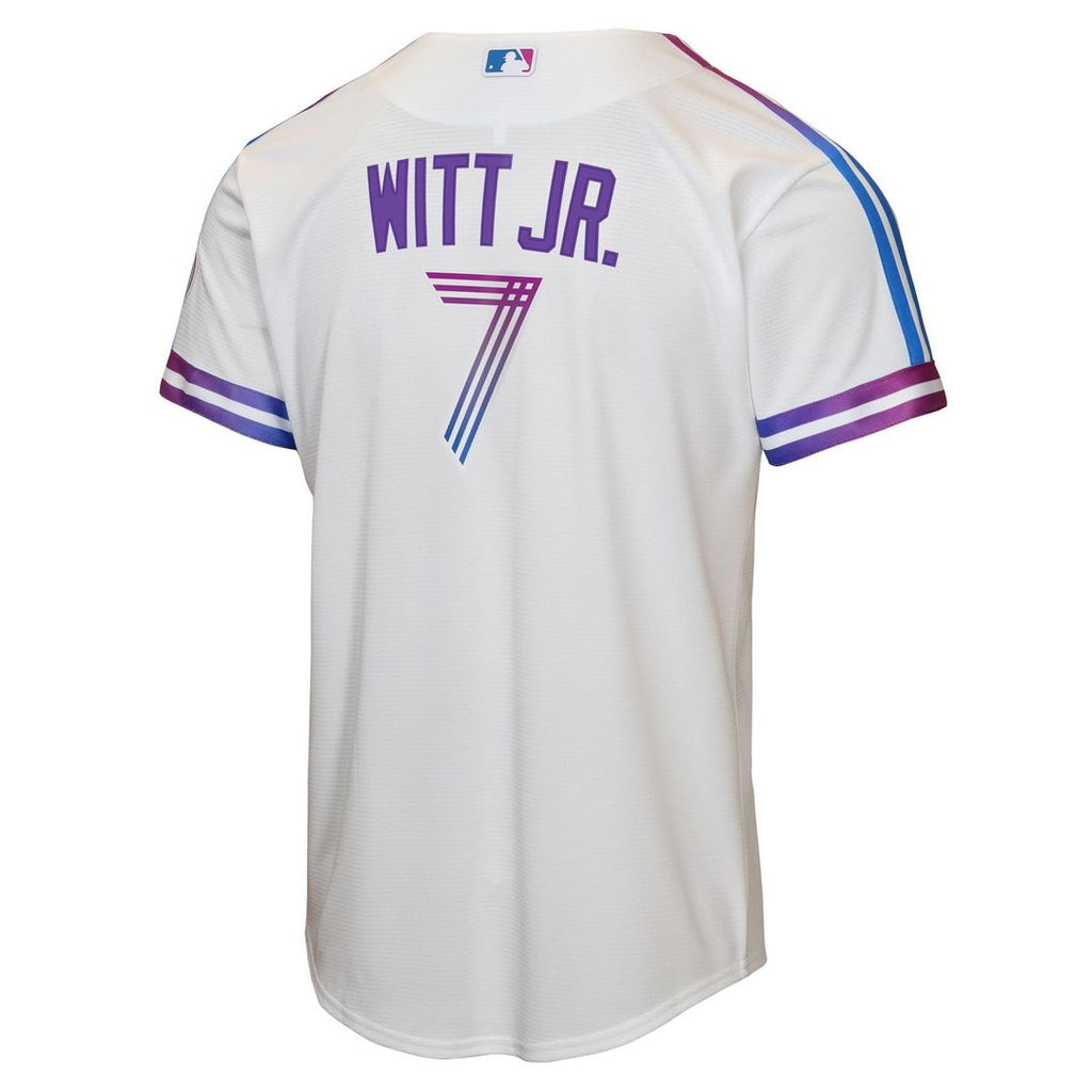 Bobby Witt Jr. Kansas City Royals Nike Youth 2026 City Connect Stadium Jersey - White Official MLB Team Apparel Baseball Fan Gear