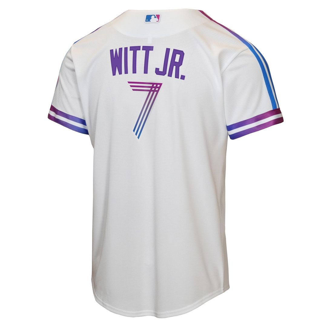 Bobby Witt Jr. Kansas City Royals Nike Youth 2026 City Connect Stadium Jersey - White Official MLB Team Apparel Baseball Fan Gear