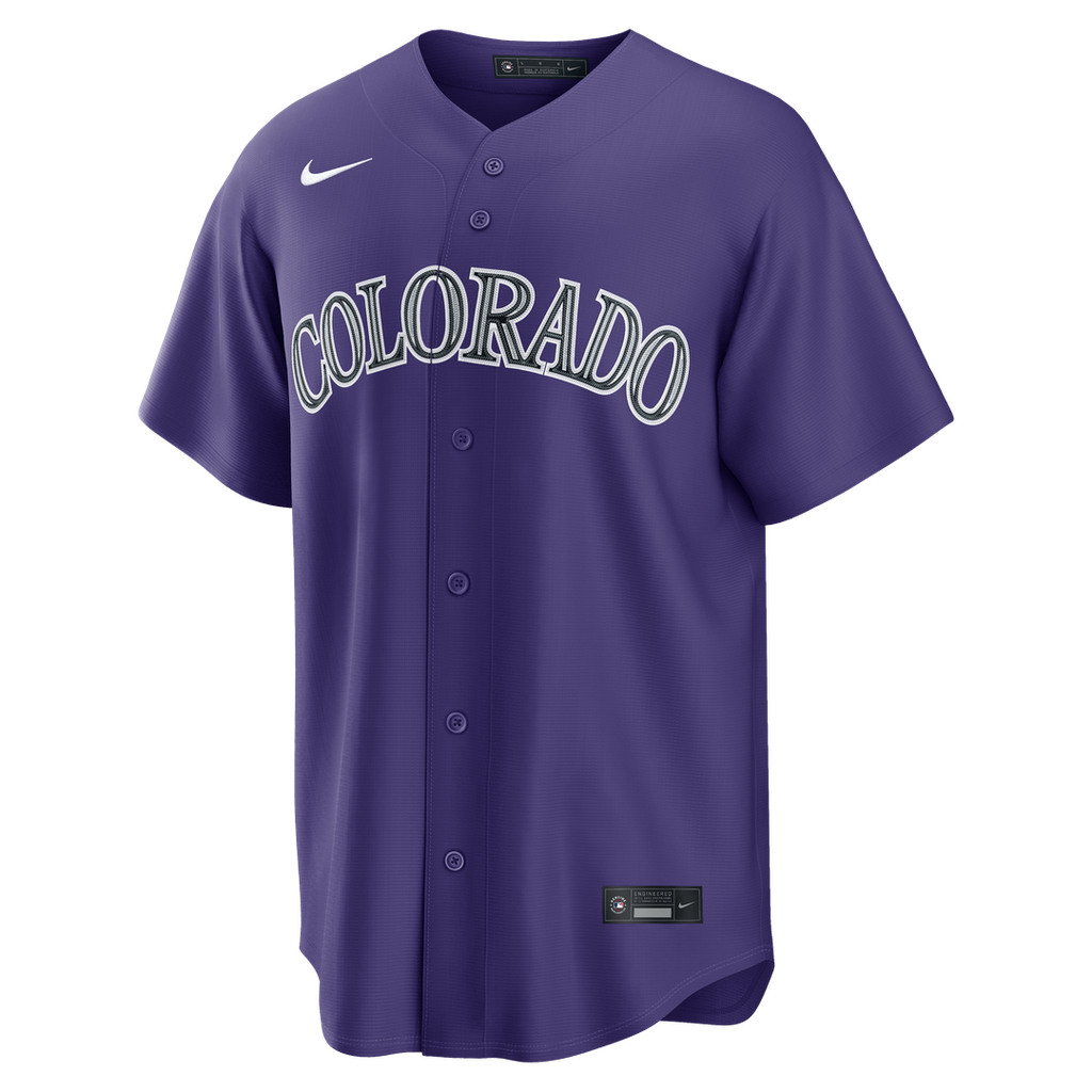 Colorado Rockies Nike Alternate Replica Jersey - Purple Official MLB Team Apparel Baseball Fan Gear