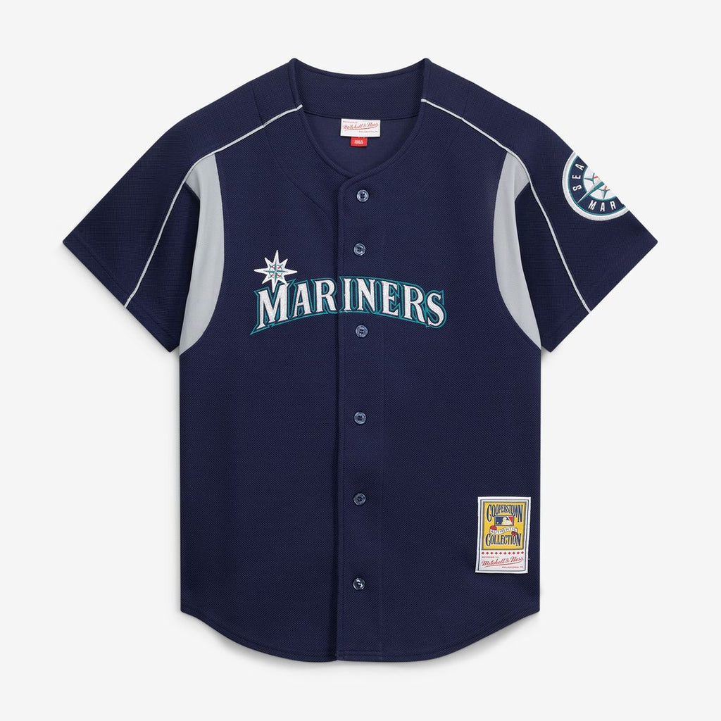 Felix Hernandez Seattle Mariners Mitchell & Ness Cooperstown Collection Batting Practice Jersey – Navy Official MLB Team Apparel Baseball Fan Gear
