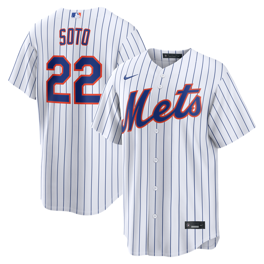 Juan Soto New York Mets Nike Home Replica Jersey - White Official MLB Team Apparel Baseball Fan Gear