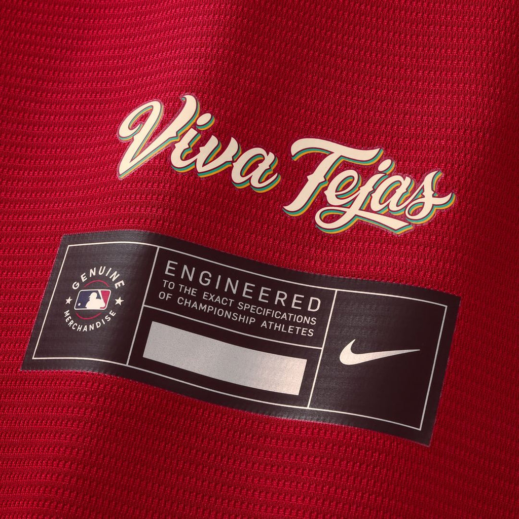 Joc Pederson Texas Rangers Nike 2026 City Connect Stadium Jersey - Red Official MLB Team Apparel Baseball Fan Gear