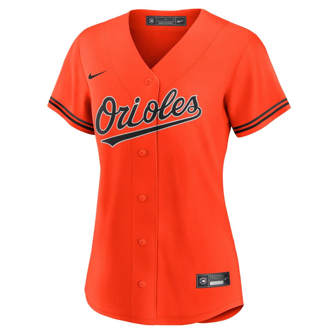 Adley Rutschman Baltimore Orioles Nike Women's Alternate Replica Player Jersey - Orange Official MLB Team Apparel Baseball Fan Gear