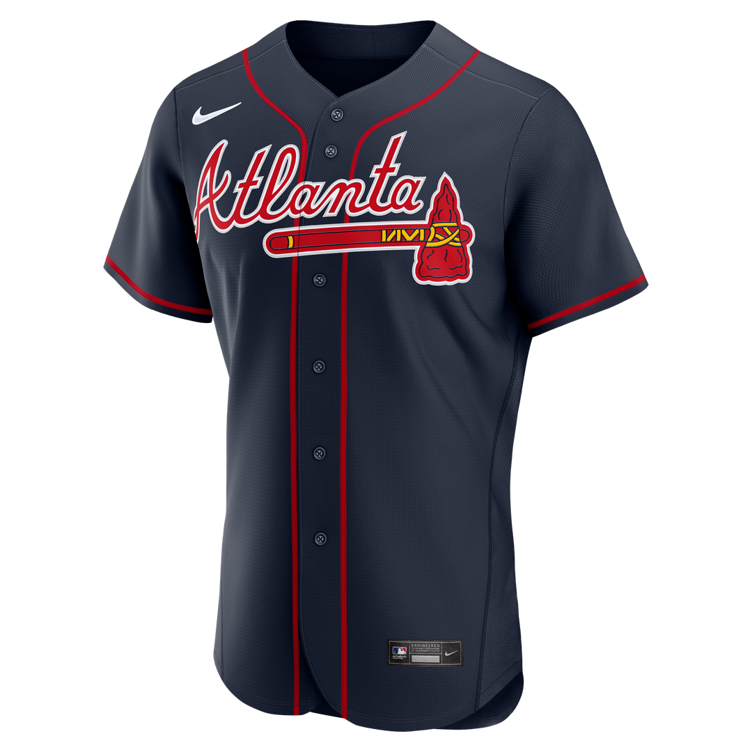 Drake Baldwin Atlanta Braves Nike Alternate MLB Awards Authentic Jersey - Navy Official MLB Team Apparel Baseball Fan Gear