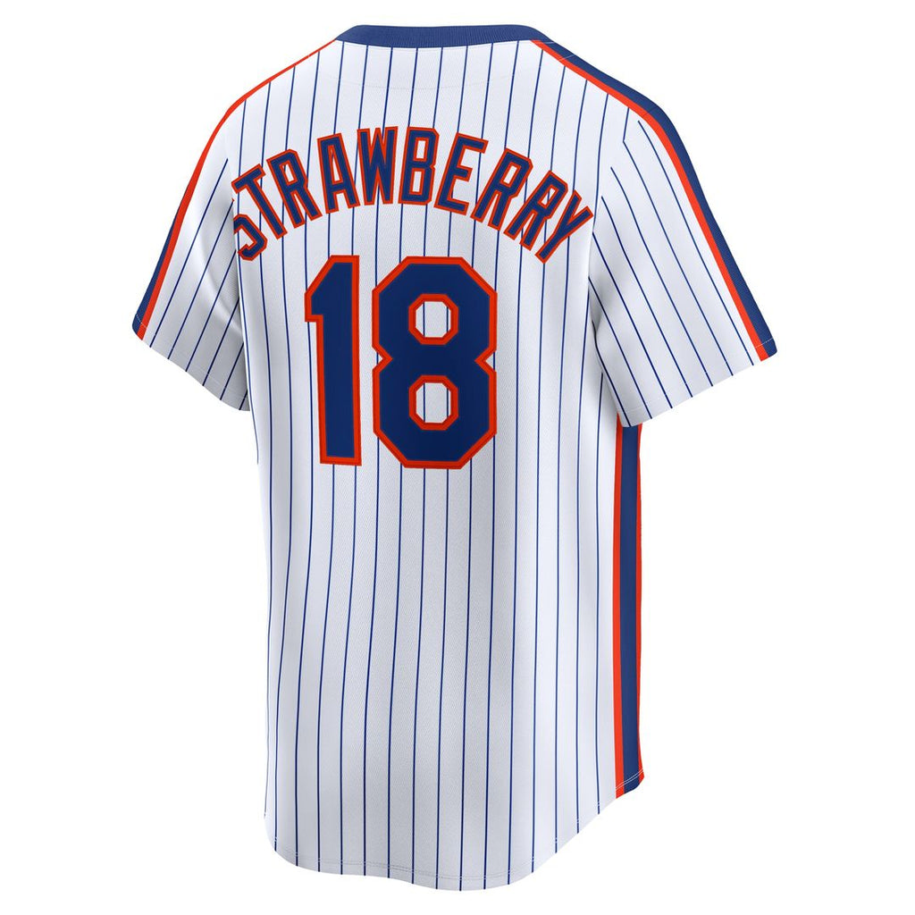 Darryl Strawberry New York Mets Nike Throwback Cooperstown Collection Limited Jersey - White Official MLB Team Apparel Baseball Fan Gear