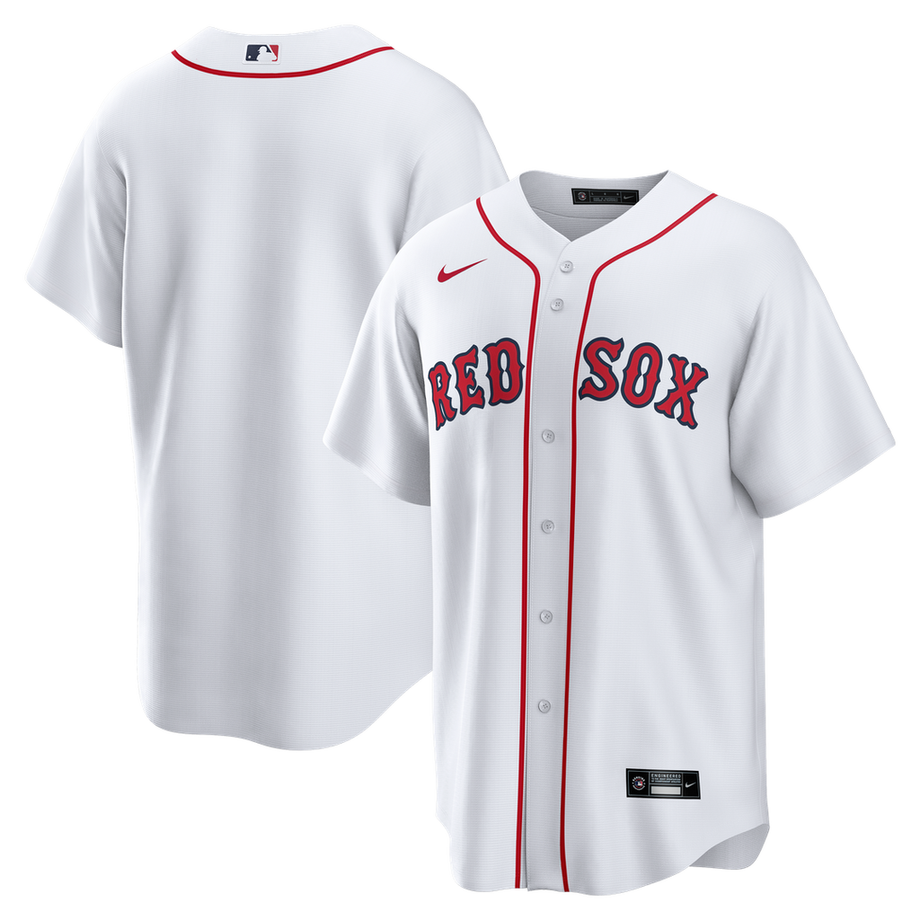 Boston Red Sox Nike Home Big & Tall Replica Jersey - White Official MLB Team Apparel Baseball Fan Gear