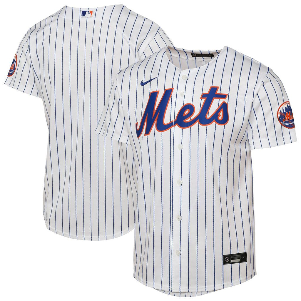 New York Mets Nike Youth Home Stadium Jersey - White Official MLB Team Apparel Baseball Fan Gear