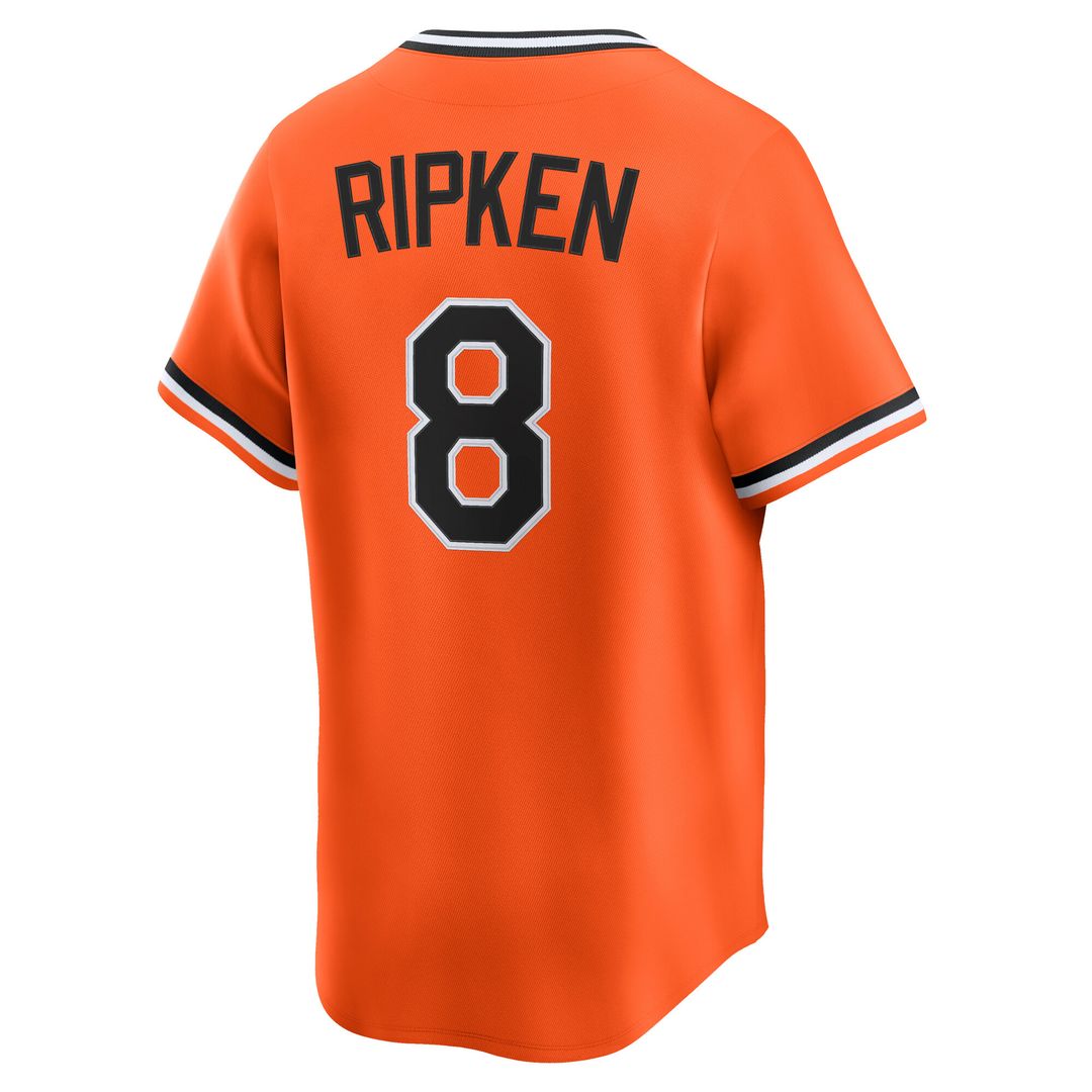 Cal Ripken Sr. Baltimore Orioles Nike Throwback Cooperstown Collection Limited Jersey - Orange Official MLB Team Apparel Baseball Fan Gear