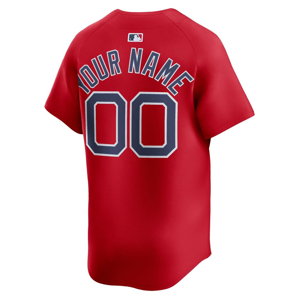 Boston Red Sox Nike Alternate Limited Custom Jersey - Red Official MLB Team Apparel Baseball Fan Gear
