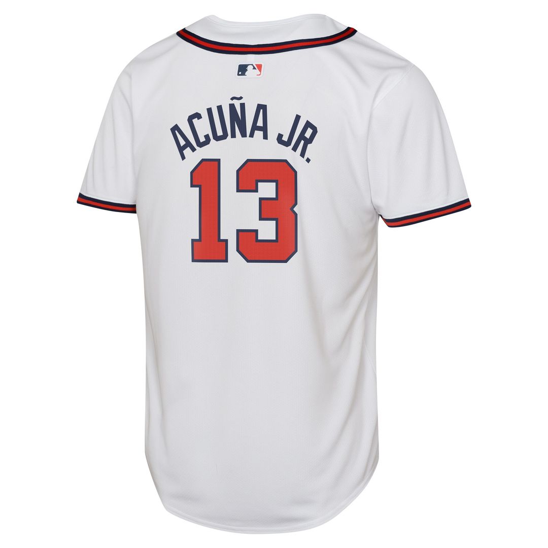 Ronald Acuña Jr. Atlanta Braves Nike Youth Home Limited Player Jersey - White Official MLB Team Apparel Baseball Fan Gear