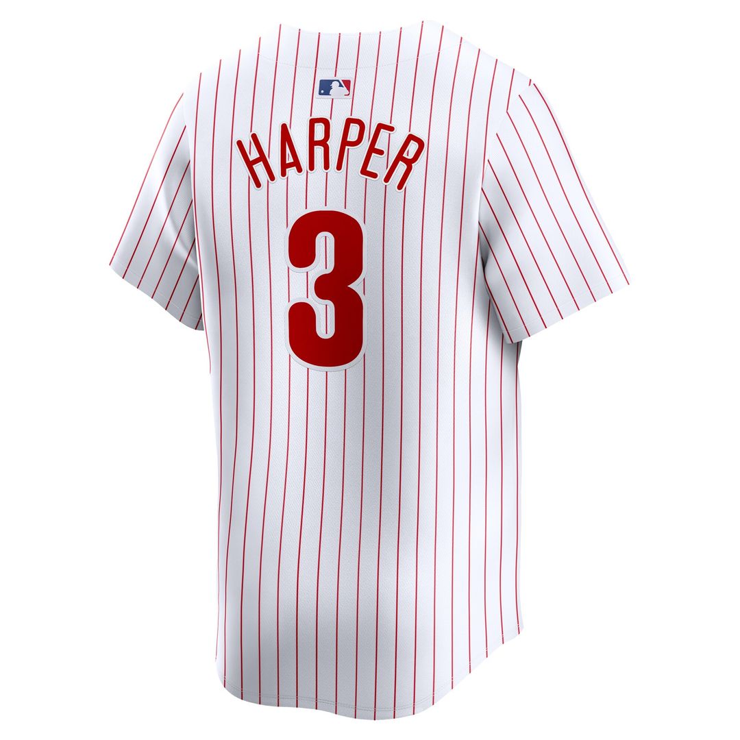 Bryce Harper Philadelphia Phillies Nike Youth Home Limited Player Jersey - White Official MLB Team Apparel Baseball Fan Gear