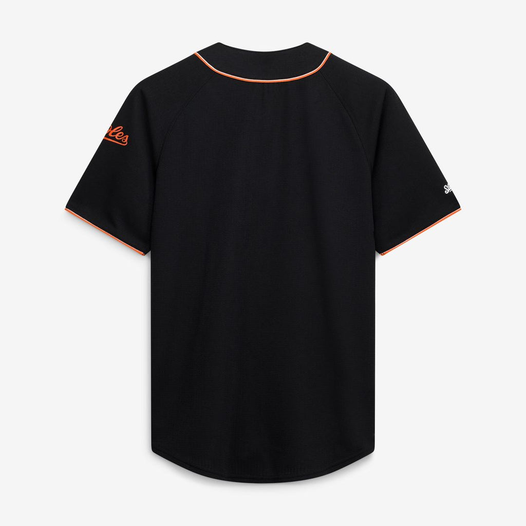 Baltimore Orioles Stitches Team Color Full-Button Fashion Jersey - Black Official MLB Team Apparel Baseball Fan Gear