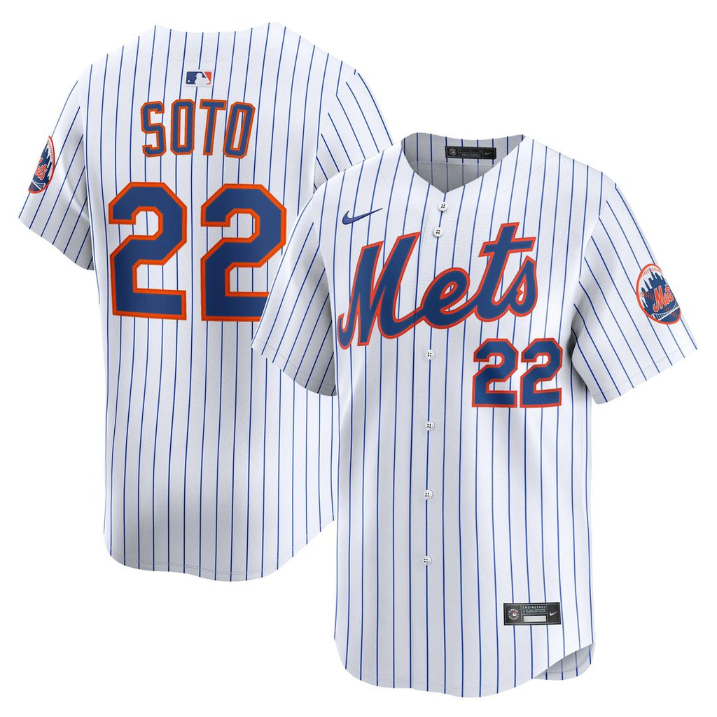 Juan Soto New York Mets Nike Home Limited Jersey - White Official MLB Team Apparel Baseball Fan Gear