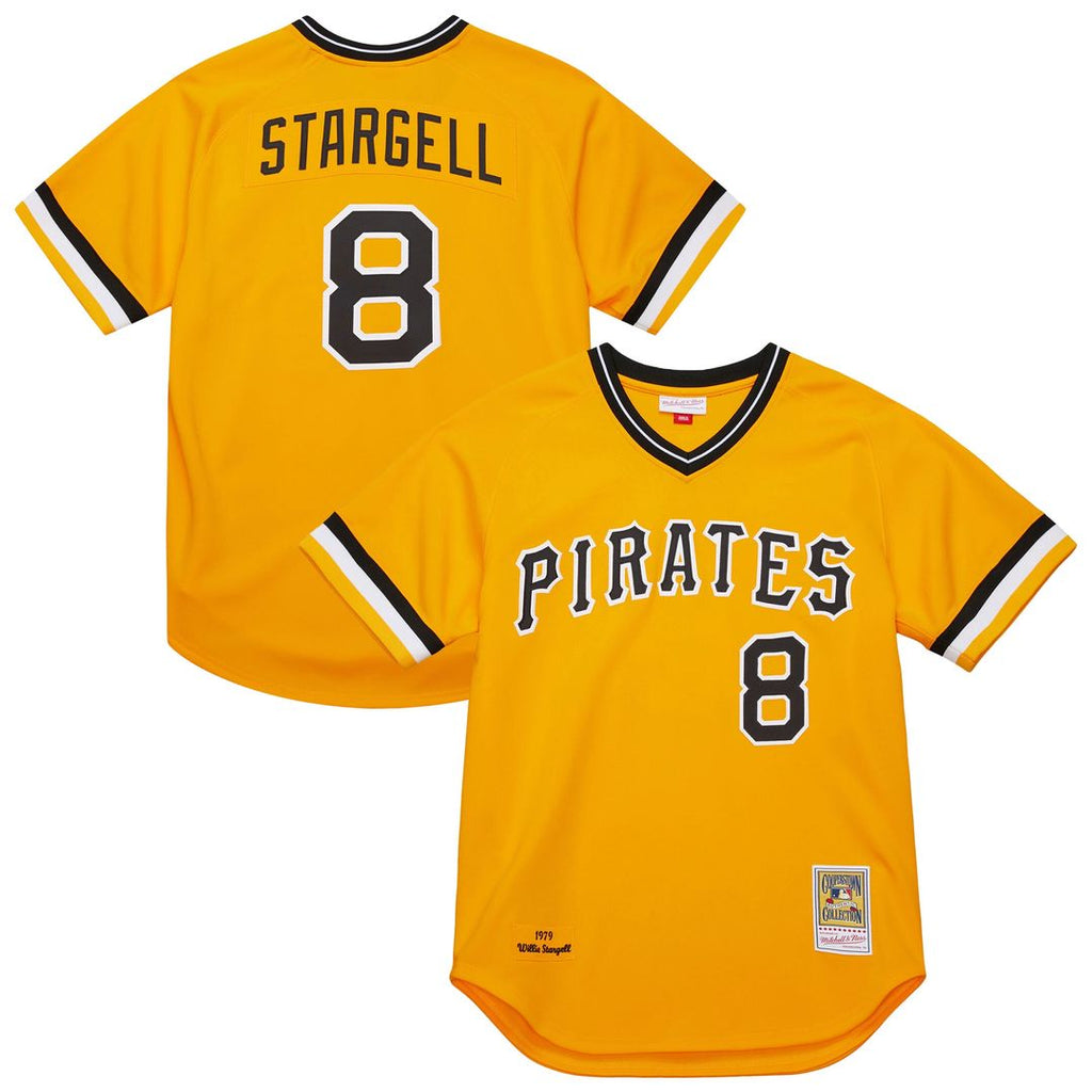 Willie Stargell Pittsburgh Pirates Mitchell & Ness 1979 Throwback Authentic Jersey - Gold Official MLB Team Apparel Baseball Fan Gear