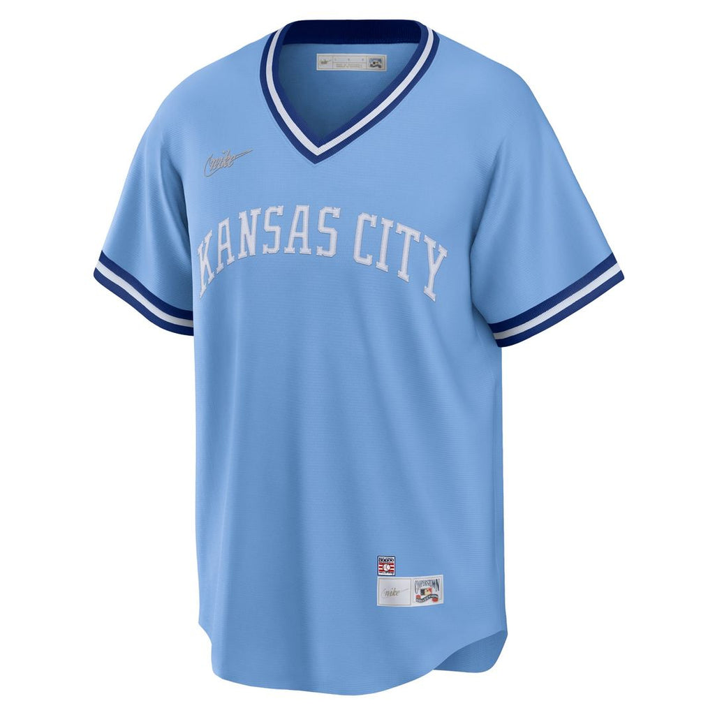 George Brett Kansas City Royals Nike Road Cooperstown Collection Player Jersey - Light Blue Official MLB Team Apparel Baseball Fan Gear
