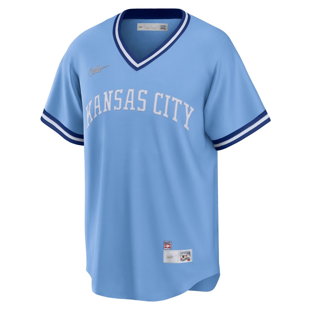 George Brett Kansas City Royals Nike Road Cooperstown Collection Player Jersey - Light Blue Official MLB Team Apparel Baseball Fan Gear