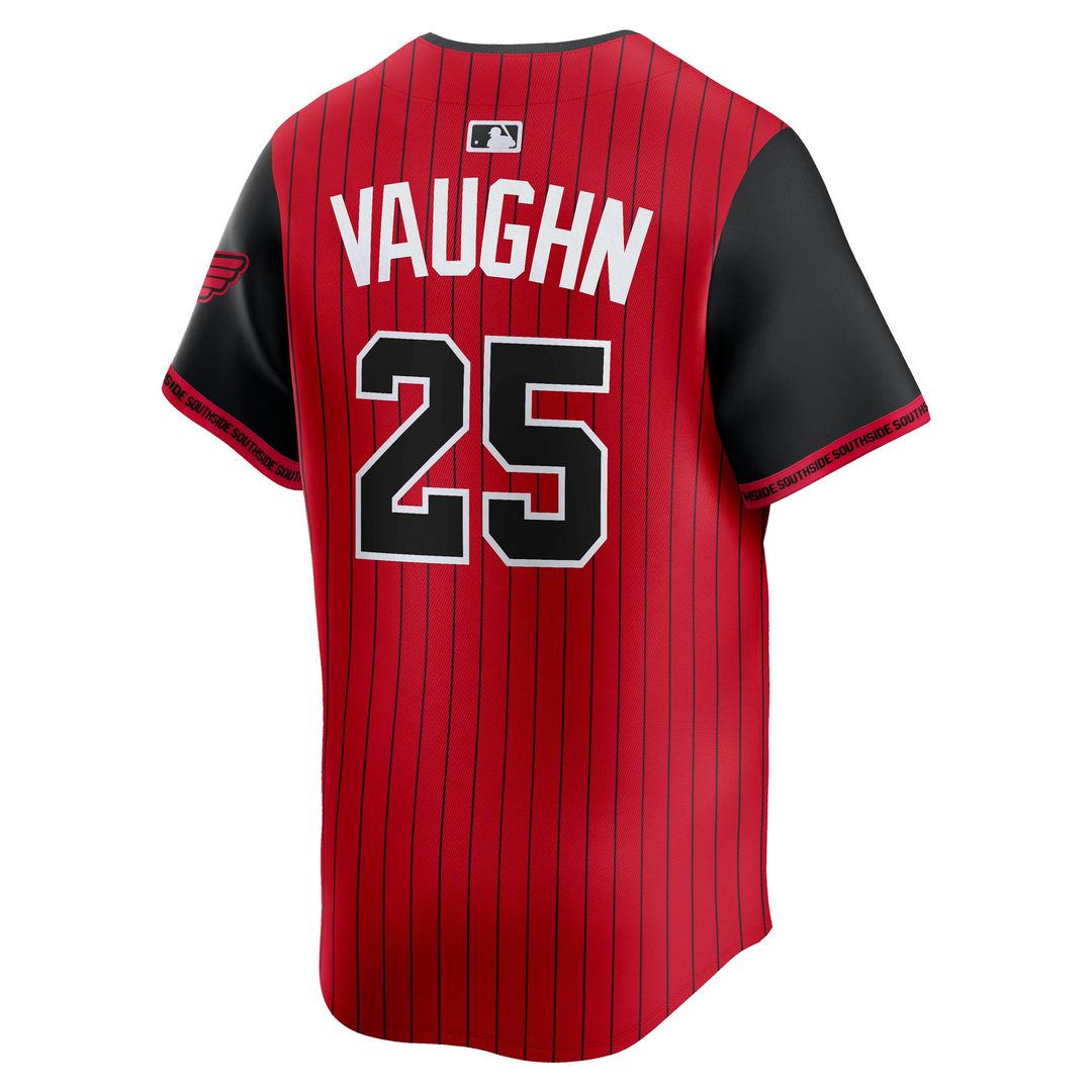 Andrew Vaughn Chicago White Sox Nike 2025 City Connect Limited Player Jersey - Red/Black Official MLB Team Apparel Baseball Fan Gear
