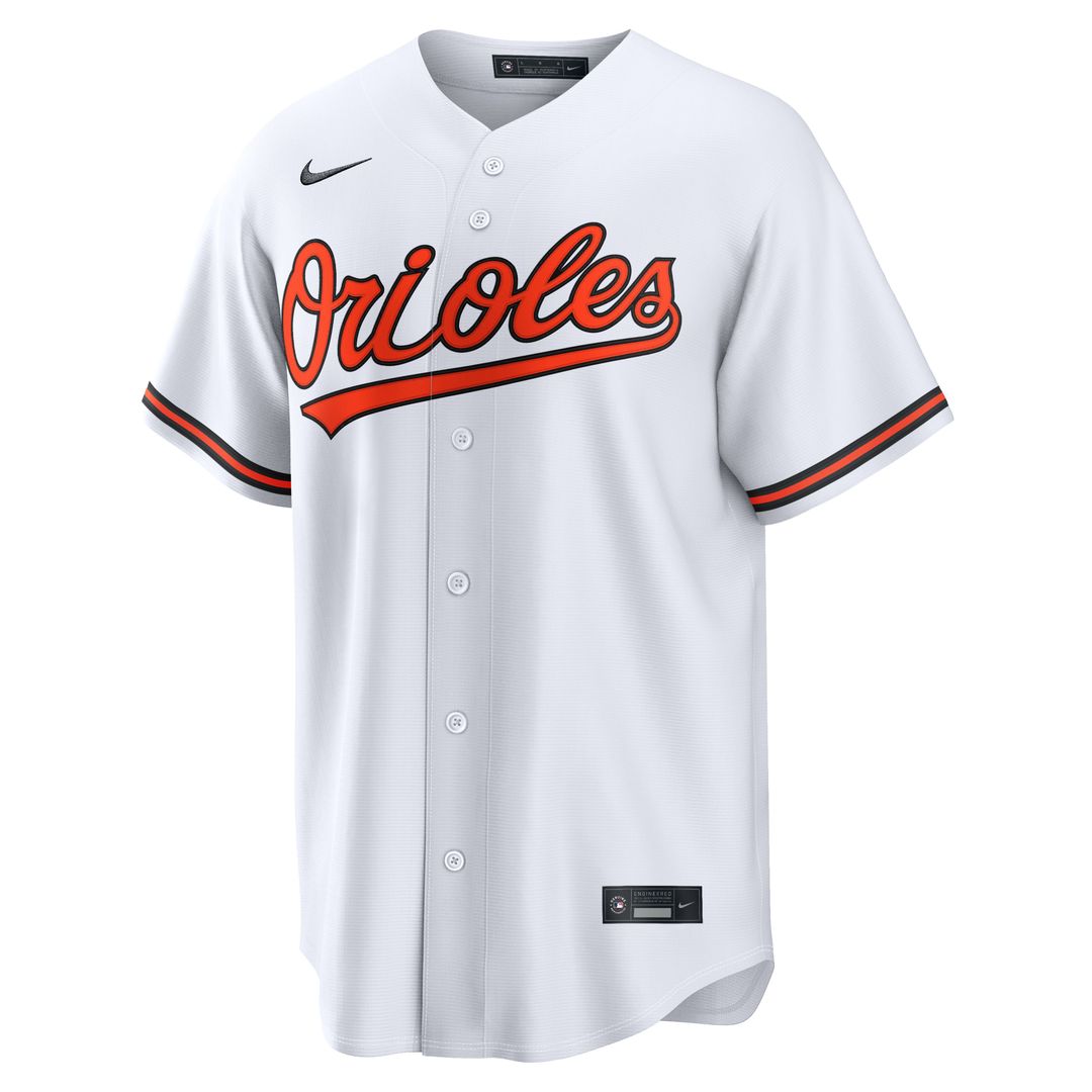 Gunnar Henderson Baltimore Orioles Nike Home Replica Jersey - White Official MLB Team Apparel Baseball Fan Gear