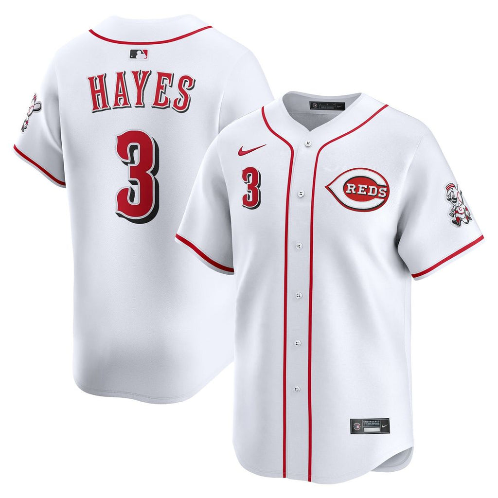 Ke'Bryan Hayes Cincinnati Reds Nike Home Limited Player Jersey - White Official MLB Team Apparel Baseball Fan Gear