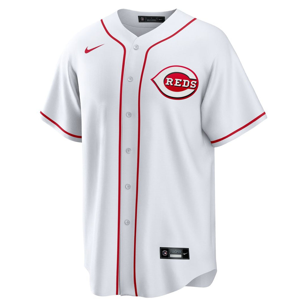 Spencer Steer Cincinnati Reds Nike Home Replica Jersey - White Official MLB Team Apparel Baseball Fan Gear